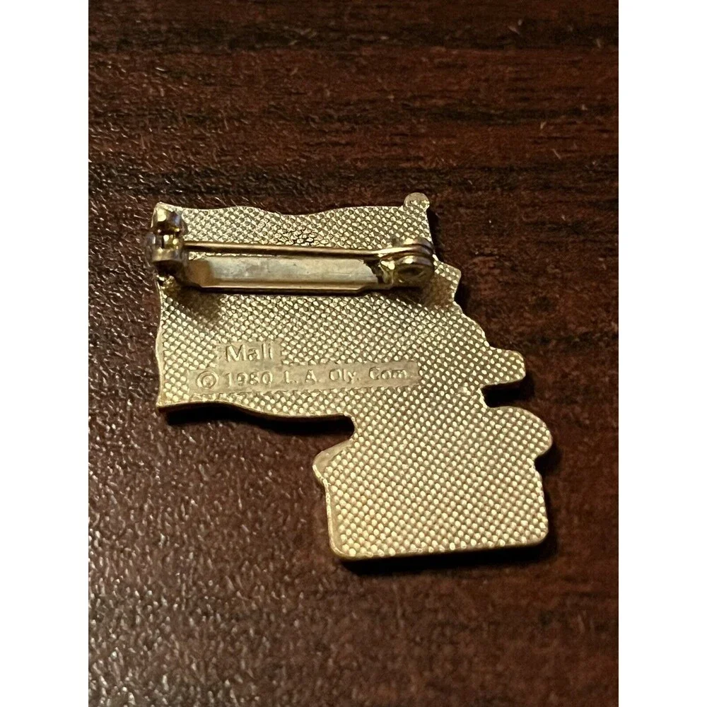 Vintage 1984 Los Angeles Olympics Coca‎ Cola Sam Eagle Mali Flag Lapel Pin
